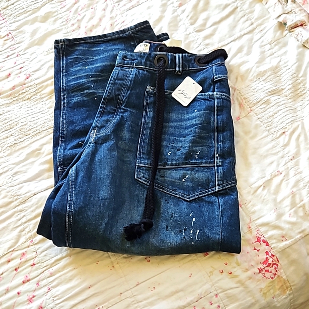 We the Free Moxie low slung barrel jeans 28